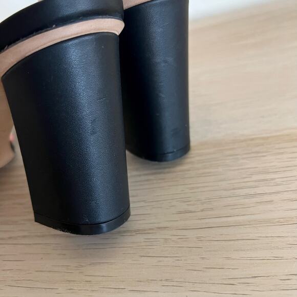 Gucci Horsebit Black Leather Block Heel Sandals Size 37 Made in Italy - Picture 11 of 11